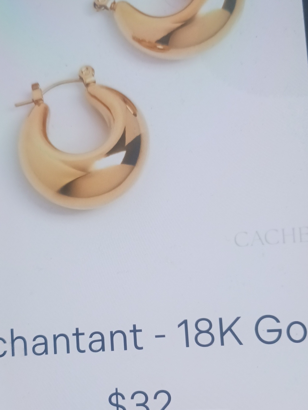 18K Gold-Tone Hoop Earrings - Women Jewelry